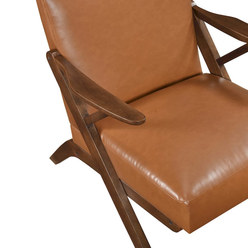 Homelegance  - Gideon Accent Chair in Brown - 1107BRW-1  view 6