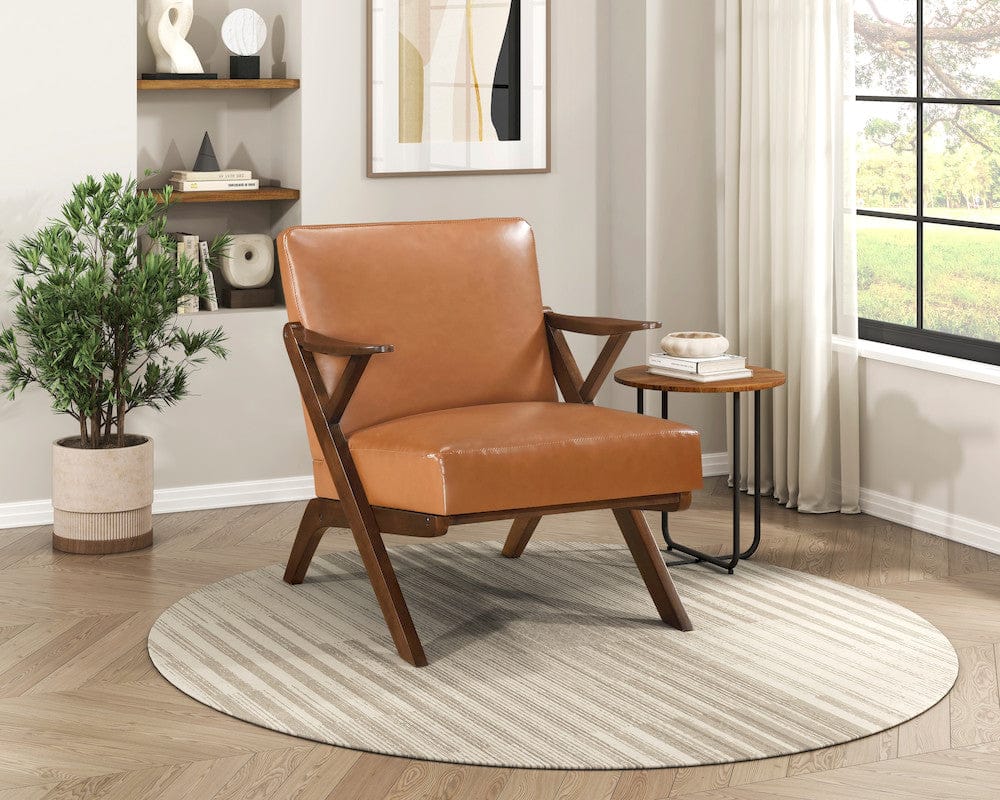 Homelegance  - Gideon Accent Chair in Brown - 1107BRW-1  view 8