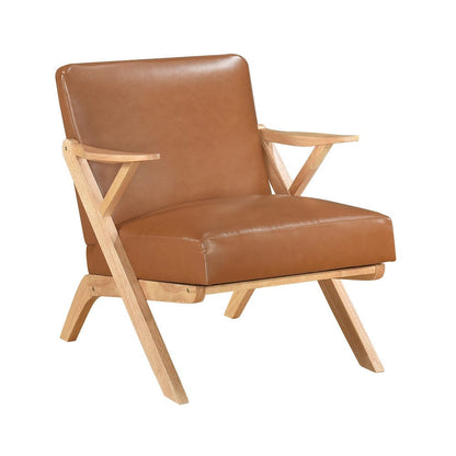 Homelegance  - Gideon Accent Chair in Brown - 1107NABRW-1  view 1