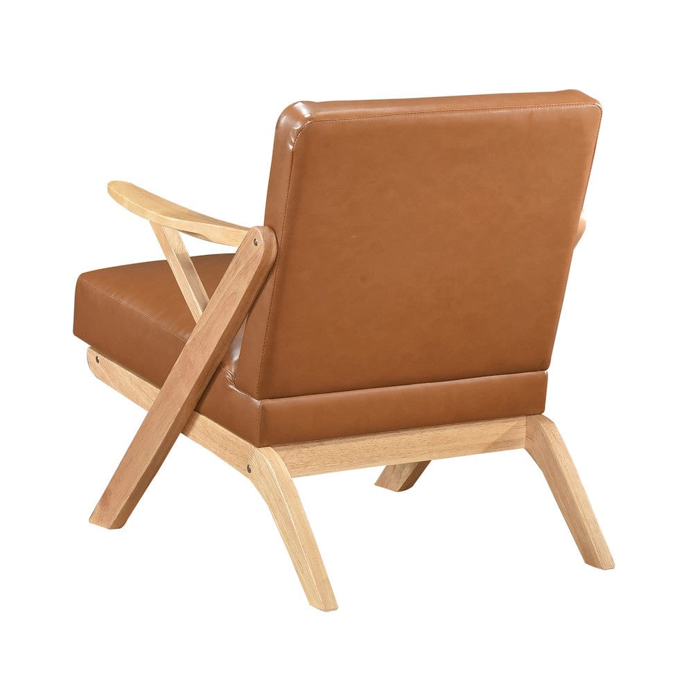 Homelegance  - Gideon Accent Chair in Brown - 1107NABRW-1  view 6