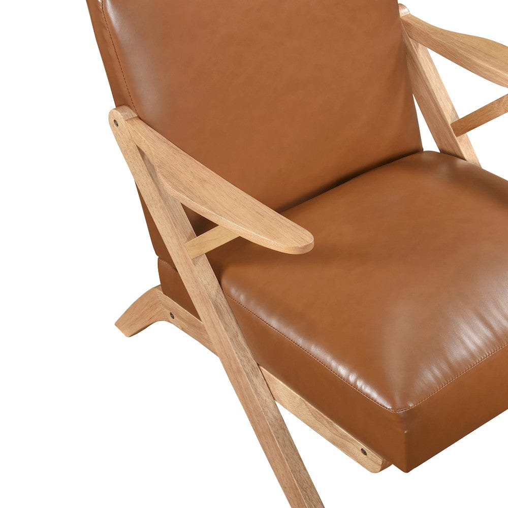 Homelegance  - Gideon Accent Chair in Brown - 1107NABRW-1  view 8