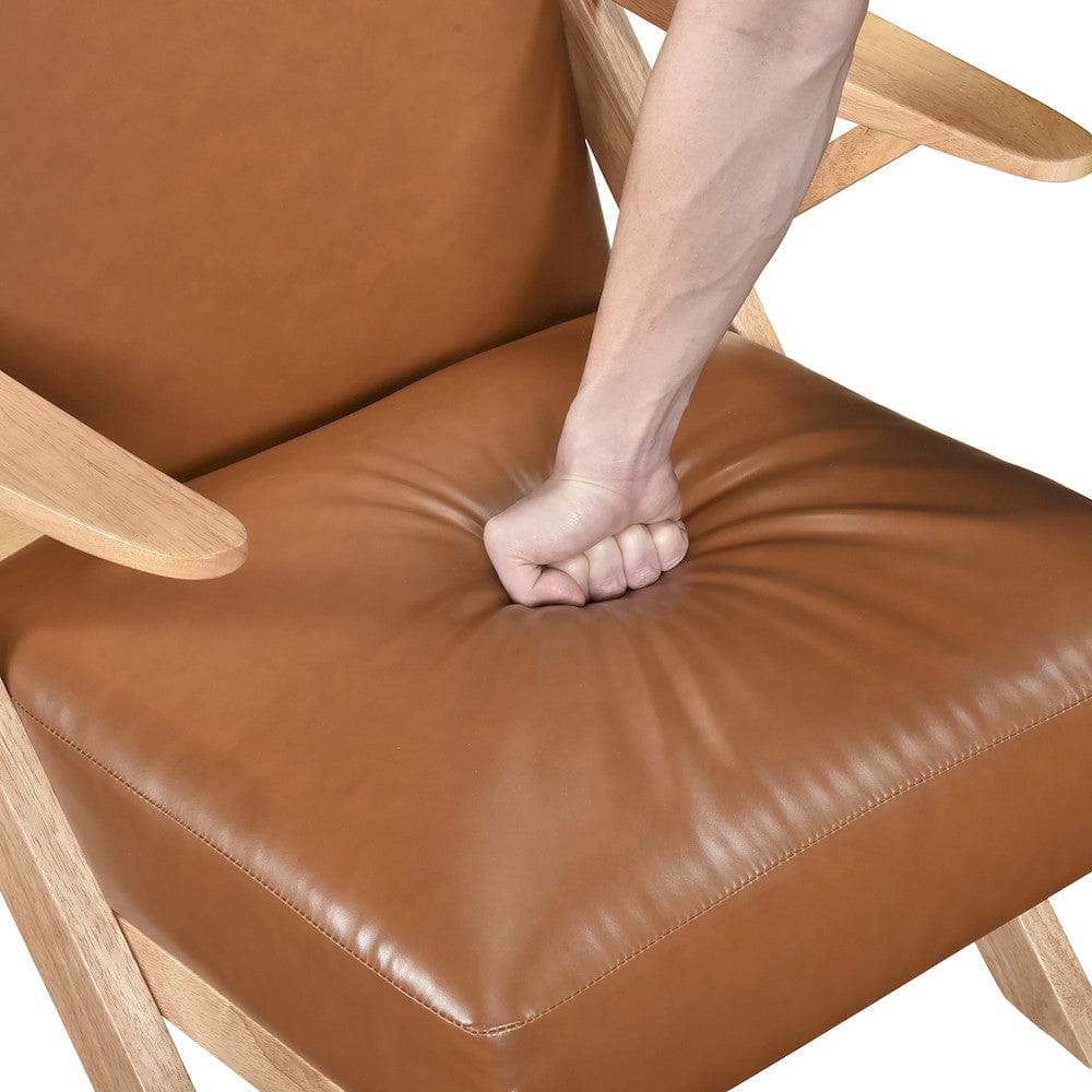 Homelegance  - Gideon Accent Chair in Brown - 1107NABRW-1  view 9