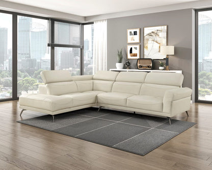 Homelegance  - Giselle 2-Piece Sectional W/ Left Side Chaise in Beige - 8456BEGx2LC2R  view 2