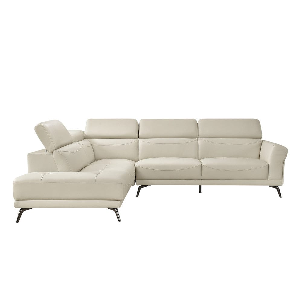 Homelegance  - Giselle 2-Piece Sectional W/ Left Side Chaise in Beige - 8456BEGx2LC2R  view 8