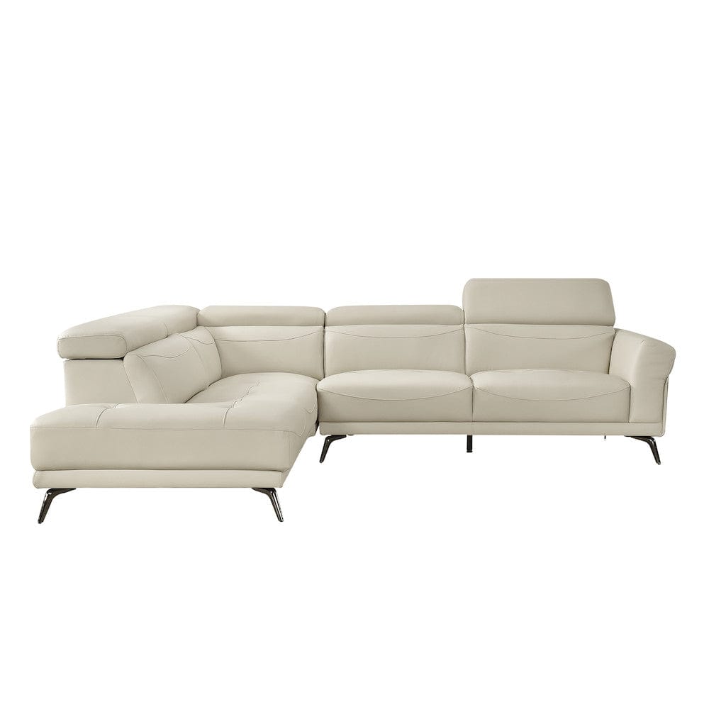 Homelegance  - Giselle 2-Piece Sectional W/ Left Side Chaise in Beige - 8456BEGx2LC2R  view 9