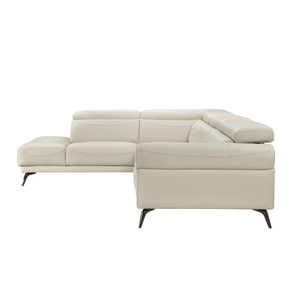 Homelegance  - Giselle 2-Piece Sectional W/ Left Side Chaise in Beige - 8456BEGx2LC2R  view 12