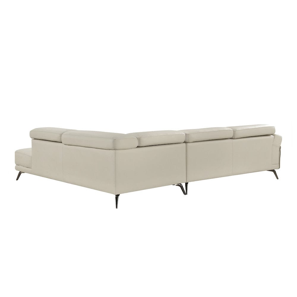 Homelegance  - Giselle 2-Piece Sectional W/ Right Side Chaise in Beige - 8456BEGx22LRC  view 4