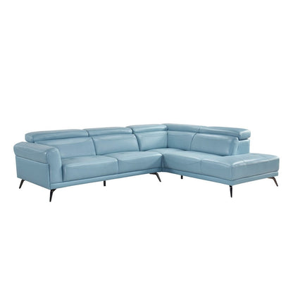 Homelegance  - Giselle 2-Piece Sectional W/ Right Side Chaise in Blue - 8456BUEx22LRC  view 3