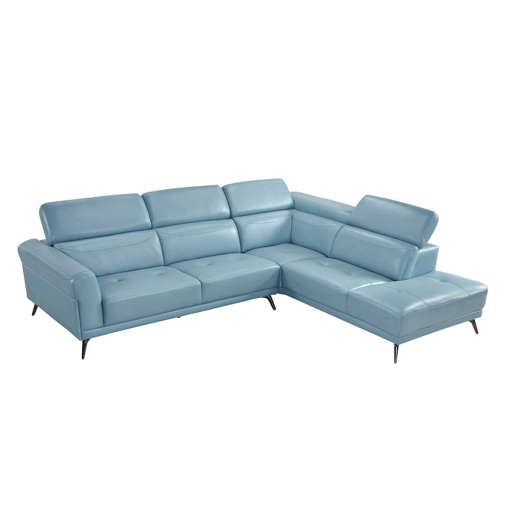 Homelegance  - Giselle 2-Piece Sectional W/ Right Side Chaise in Blue - 8456BUEx22LRC  view 4