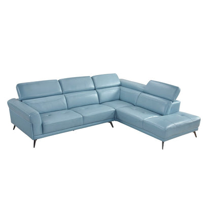 Homelegance  - Giselle 2-Piece Sectional W/ Right Side Chaise in Blue - 8456BUEx22LRC  view 4