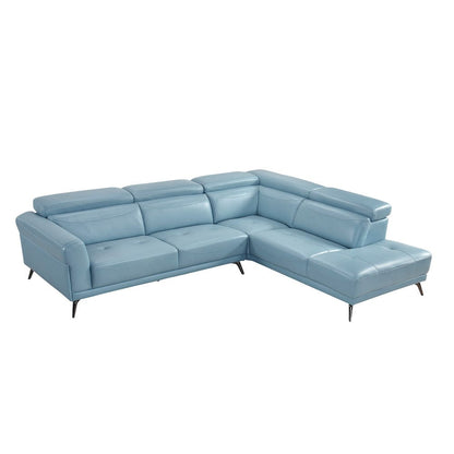 Homelegance  - Giselle 2-Piece Sectional W/ Right Side Chaise in Blue - 8456BUEx22LRC  view 5
