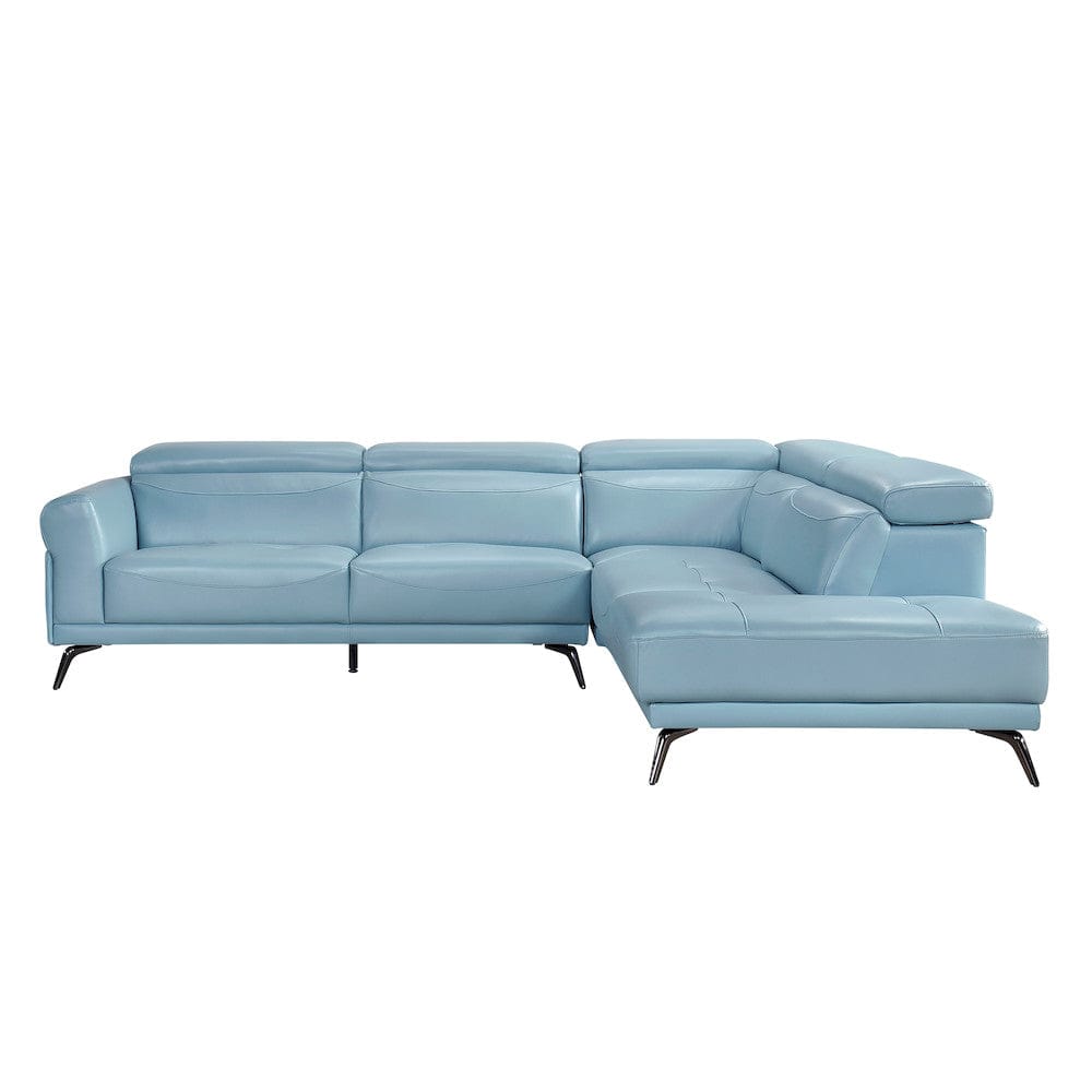 Homelegance  - Giselle 2-Piece Sectional W/ Right Side Chaise in Blue - 8456BUEx22LRC  view 8