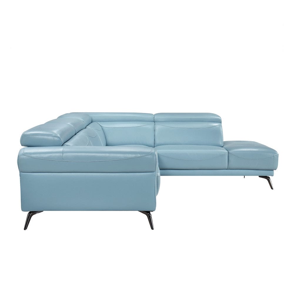 Homelegance  - Giselle 2-Piece Sectional W/ Right Side Chaise in Blue - 8456BUEx22LRC  view 10