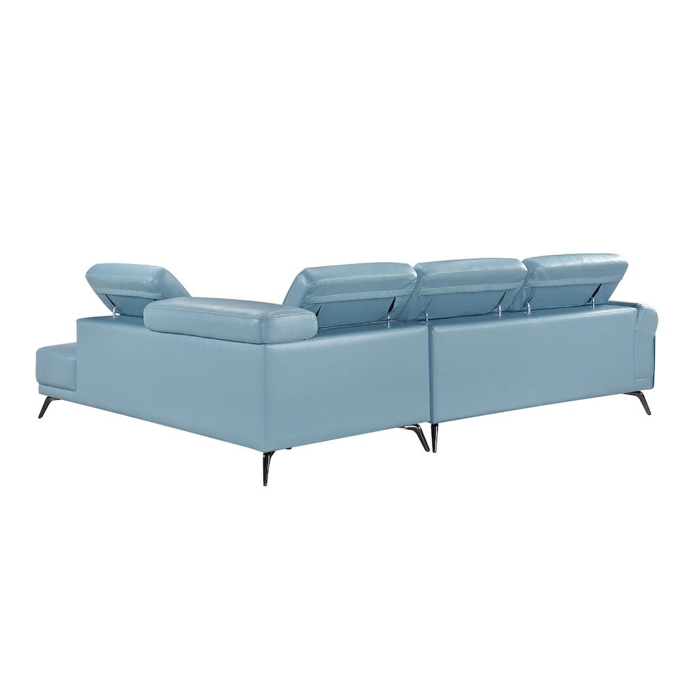 Homelegance  - Giselle 2-Piece Sectional W/ Right Side Chaise in Blue - 8456BUEx22LRC  view 11