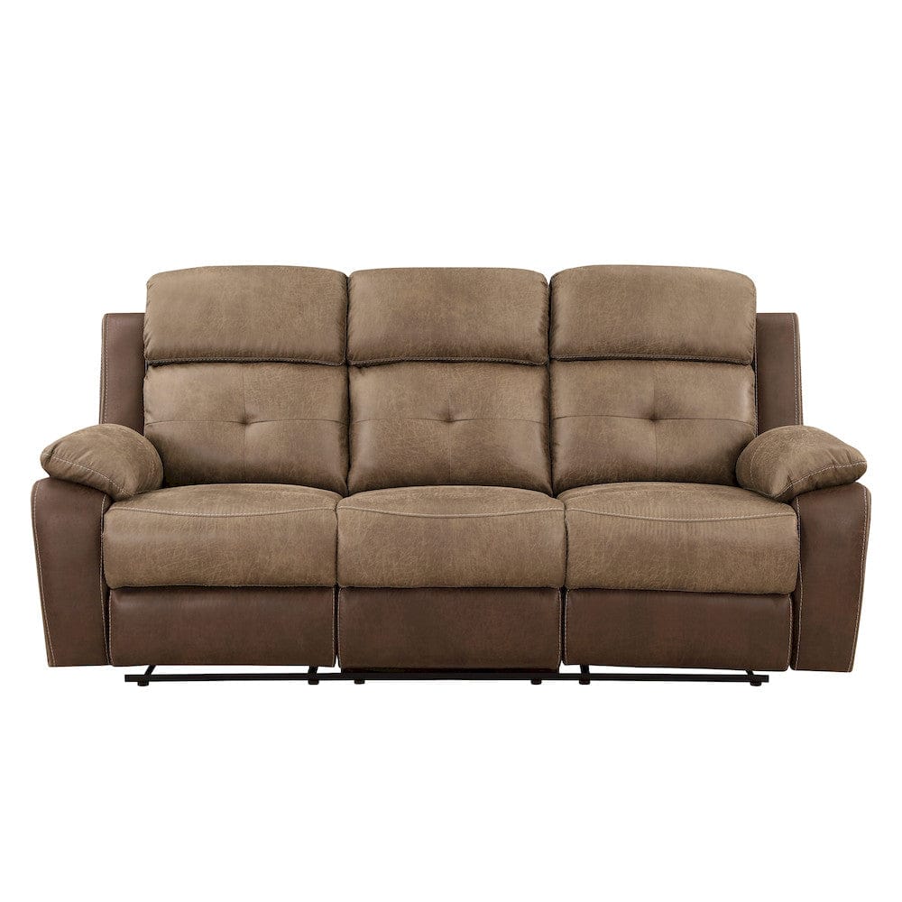 Homelegance  - Glendale Double Reclining Sofa in Brown - 8599BR-3  view 1