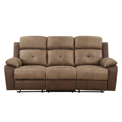 Homelegance  - Glendale Double Reclining Sofa in Brown - 8599BR-3  view 1