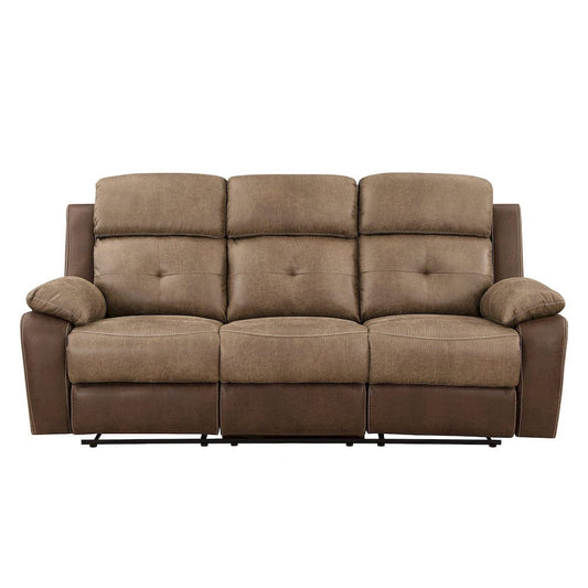 Homelegance  - Glendale Double Reclining Sofa in Brown - 8599BR-3  view 1