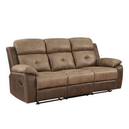 Homelegance  - Glendale Double Reclining Sofa in Brown - 8599BR-3  view 2