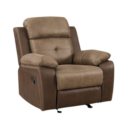 Homelegance  - Glendale Glider Reclining Chair in Brown - 8599BR-1  view 1