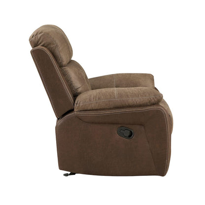 Homelegance  - Glendale Glider Reclining Chair in Brown - 8599BR-1  view 2