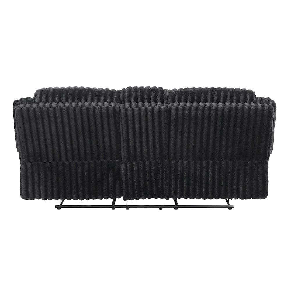 Homelegance  - Goodland Double Reclining Love Seat W/ Center Console in Black - 9577BK-2  view 3