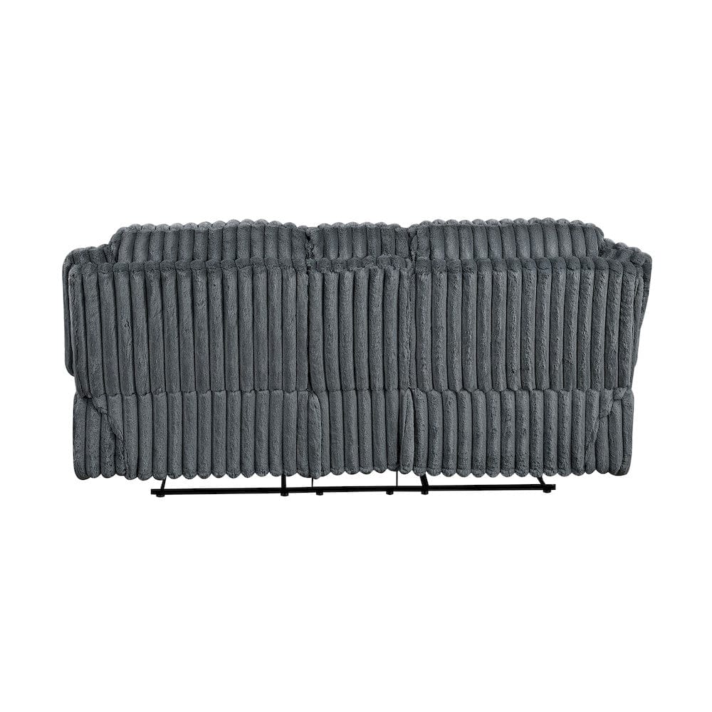 Homelegance  - Goodland Double Reclining Love Seat W/ Center Console in Dark gray - 9577DG-2  view 2