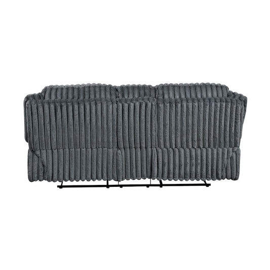 Homelegance  - Goodland Double Reclining Love Seat W/ Center Console in Dark gray - 9577DG-2  view 2