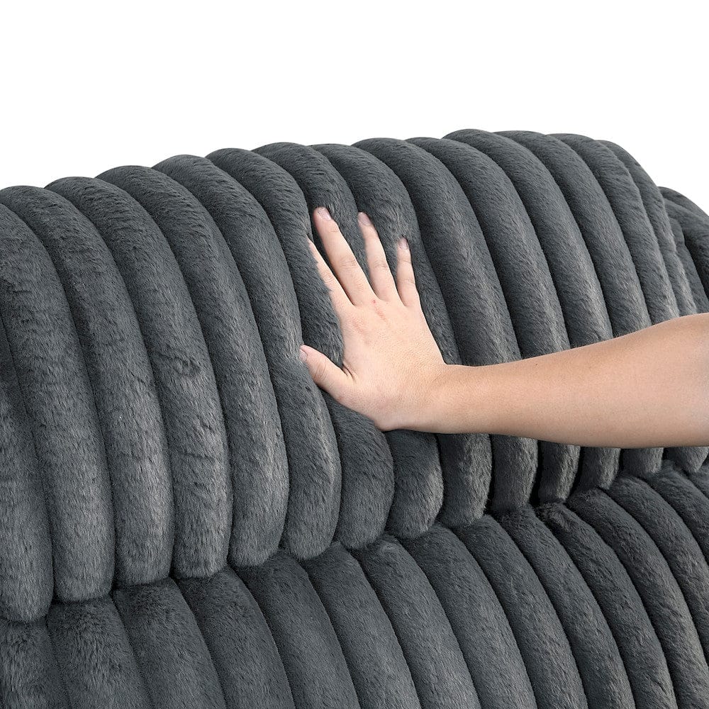 Homelegance  - Goodland Double Reclining Love Seat W/ Center Console in Dark gray - 9577DG-2  view 10