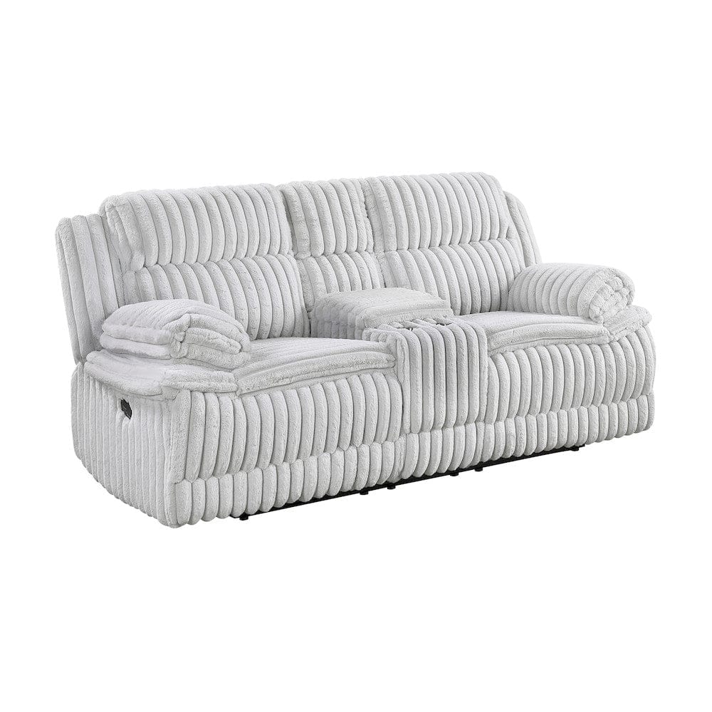 Homelegance  - Goodland Double Reclining Love Seat W/ Center Console in Gray - 9577GY-2  view 1