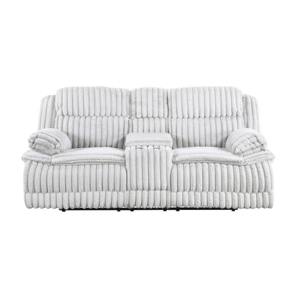 Homelegance  - Goodland Double Reclining Love Seat W/ Center Console in Gray - 9577GY-2  view 5
