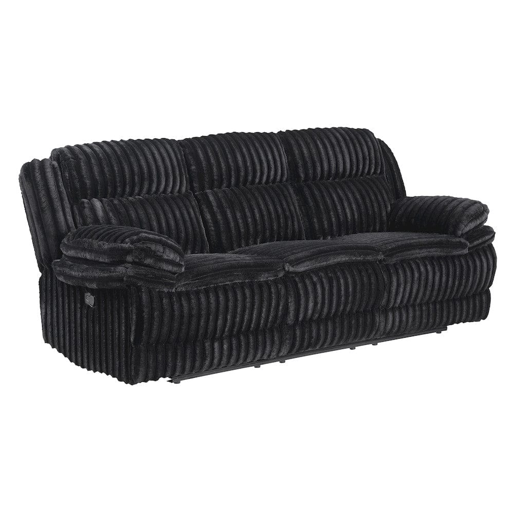 Homelegance  - Goodland Double Reclining Sofa in Black - 9577BK-3  view 1