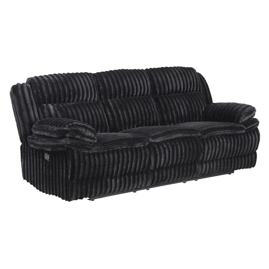 Homelegance  - Goodland Double Reclining Sofa in Black - 9577BK-3  view 1