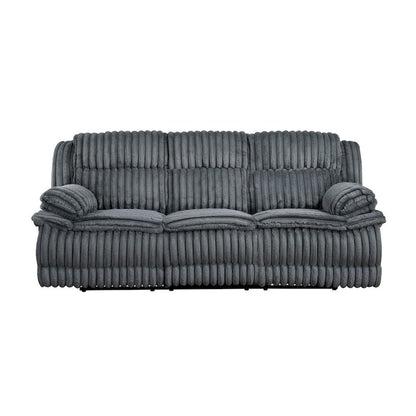 Homelegance  - Goodland Double Reclining Sofa in Dark gray - 9577DG-3  view 1