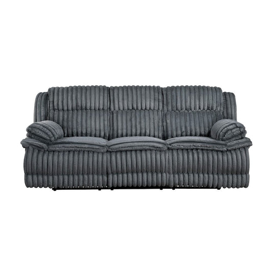 Homelegance  - Goodland Double Reclining Sofa in Dark gray - 9577DG-3  view 1