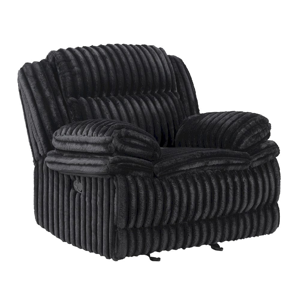 Homelegance  - Goodland Glider Reclining Chair in Black - 9577BK-1  view 1