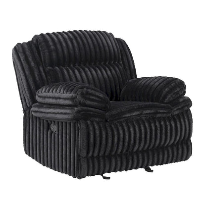 Homelegance  - Goodland Glider Reclining Chair in Black - 9577BK-1  view 1