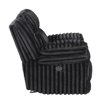 Homelegance  - Goodland Glider Reclining Chair in Black - 9577BK-1  view 3