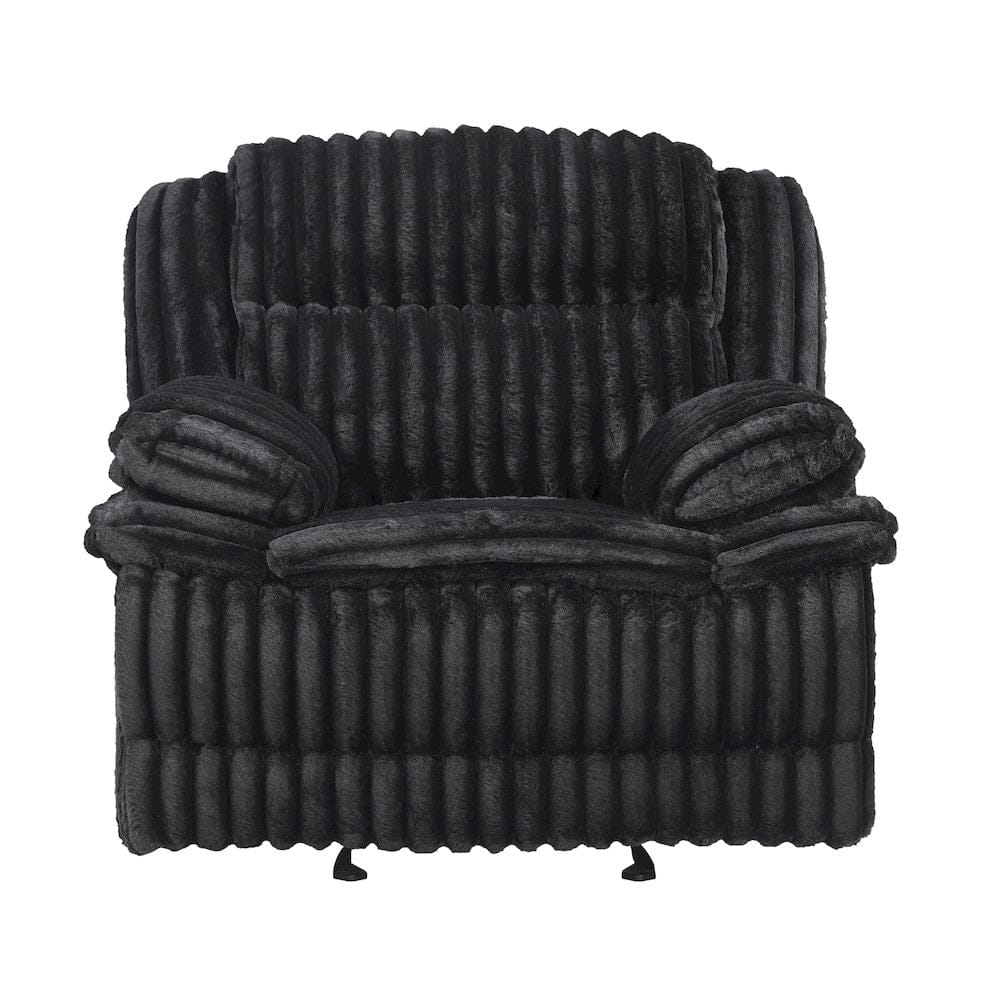 Homelegance  - Goodland Glider Reclining Chair in Black - 9577BK-1  view 4