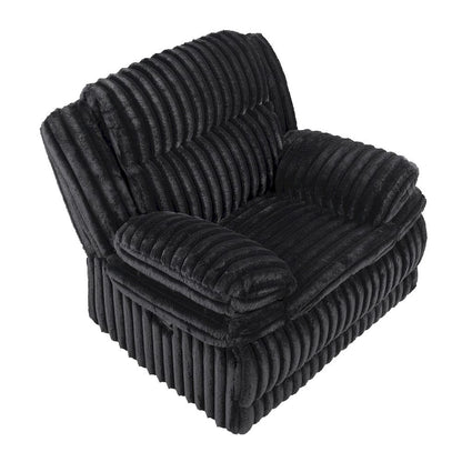 Homelegance  - Goodland Glider Reclining Chair in Black - 9577BK-1  view 5