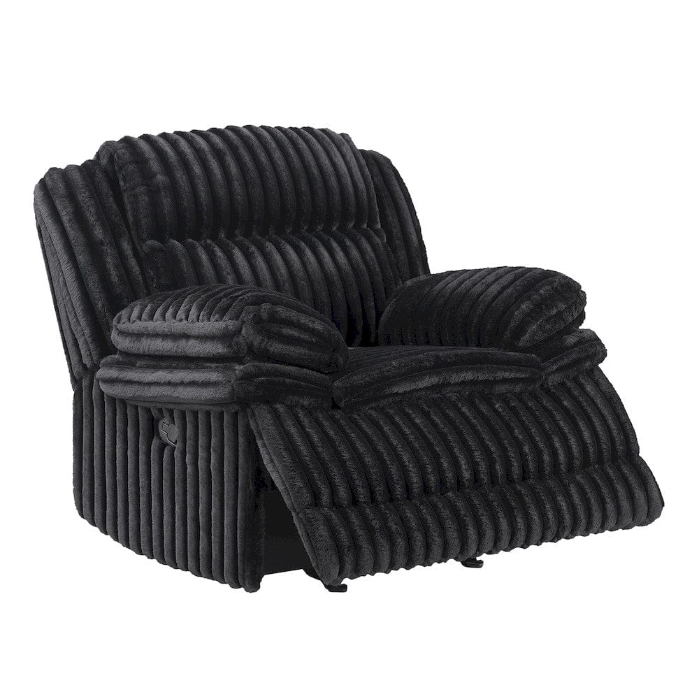 Homelegance  - Goodland Glider Reclining Chair in Black - 9577BK-1  view 8