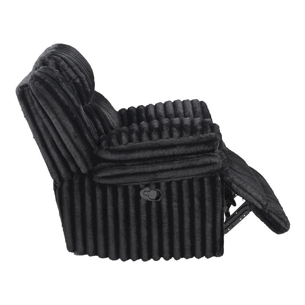 Homelegance  - Goodland Glider Reclining Chair in Black - 9577BK-1  view 10