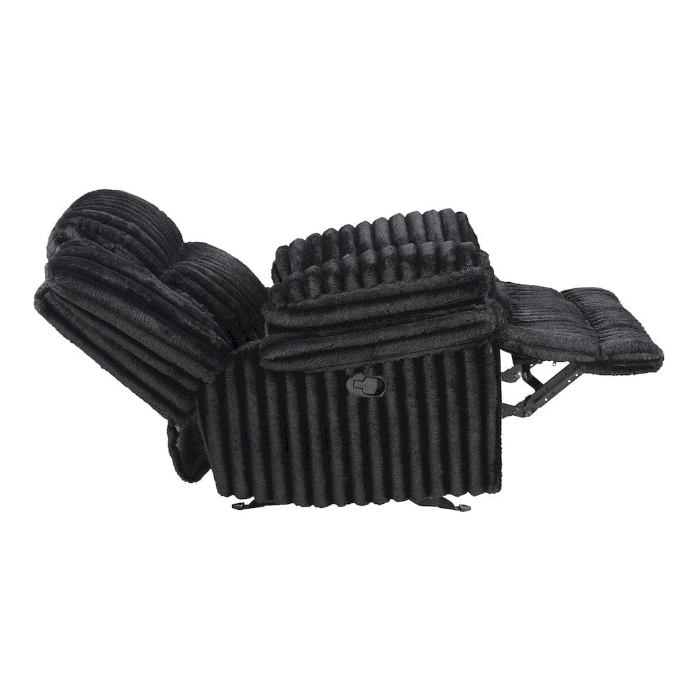 Homelegance  - Goodland Glider Reclining Chair in Black - 9577BK-1  view 11