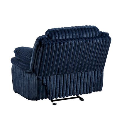 Homelegance  - Goodland Glider Reclining Chair in Blue - 9577BU-1  view 2