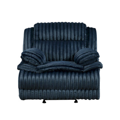 Homelegance  - Goodland Glider Reclining Chair in Blue - 9577BU-1  view 6