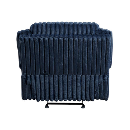 Homelegance  - Goodland Glider Reclining Chair in Blue - 9577BU-1  view 9