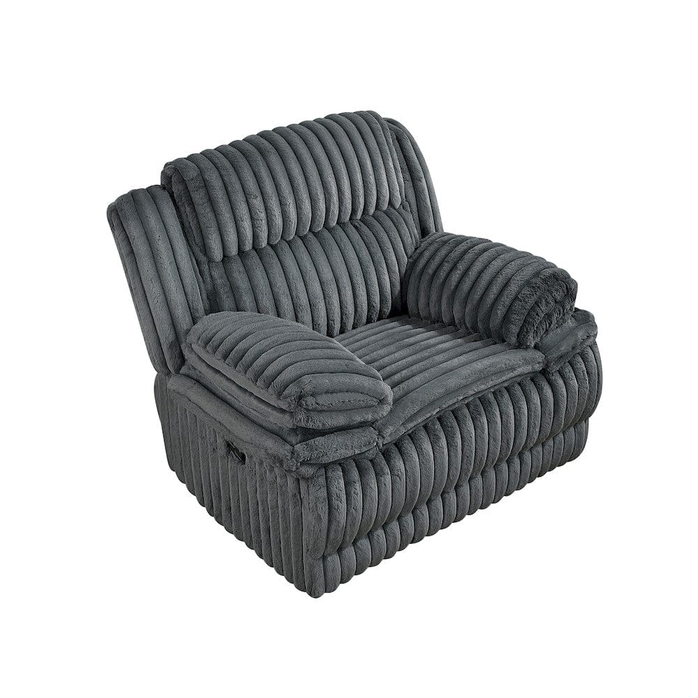 Homelegance  - Goodland Glider Reclining Chair in Dark gray - 9577DG-1  view 1
