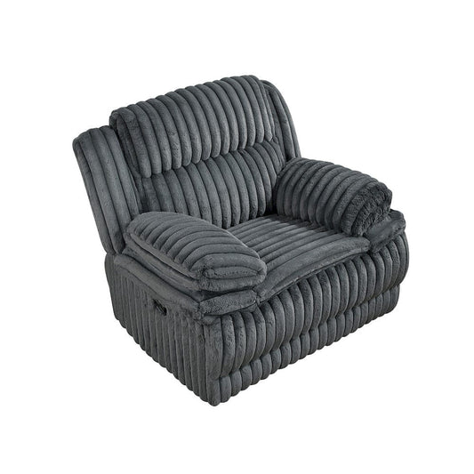 Homelegance  - Goodland Glider Reclining Chair in Dark gray - 9577DG-1  view 1