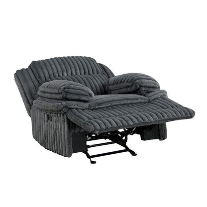 Homelegance  - Goodland Glider Reclining Chair in Dark gray - 9577DG-1  view 4