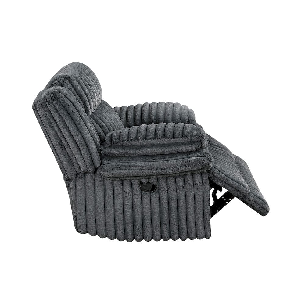 Homelegance  - Goodland Glider Reclining Chair in Dark gray - 9577DG-1  view 5