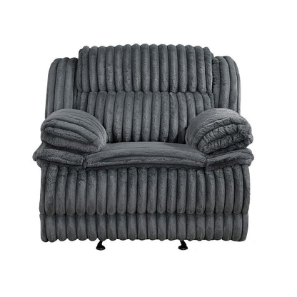 Homelegance  - Goodland Glider Reclining Chair in Dark gray - 9577DG-1  view 9